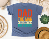 Dad The Man The Myth The Legend Red graphic tee in Blue Jean
