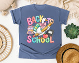 Back To School Goose graphic tee in Blue Jean
