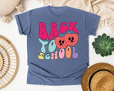 Back To School Hearts graphic tee in Blue Jean