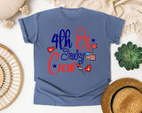4th Of July Crew graphic tee in Blue Jean