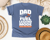 Dad Fuel Legend Mode White graphic tee in Blue Jean