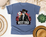 Best Dad Black graphic tee in Blue Jean