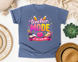 Teacher Mode All Day Every Day graphic tee in Blue Jean