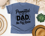 Promoted To Dad No Pay Raise graphic tee in Blue Jean