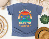 Game Over Back To School Controller graphic tee in Blue Jean