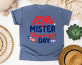 Little Mister Memorial Day graphic tee in Blue Jean