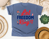 Let Freedom Ring graphic tee in Blue Jean