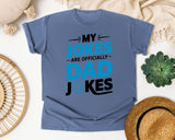 My Jokes Are Officially Dad Jokes graphic tee in Blue Jean