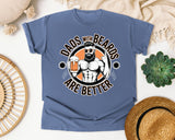 Dads With Beards Are Better Black graphic tee in Blue Jean