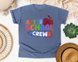 After School Crew graphic tee in Blue Jean