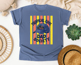 Tropical Cool Dad Society graphic tee in Blue Jean