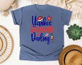 Yankee Doodle Darling graphic tee in Blue Jean
