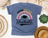 Proud Pop Pop Of The Graduate graphic tee in Blue Jean