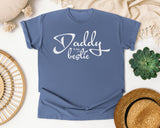 Daddy Is My Bestie Classic graphic tee in Blue Jean