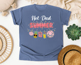 Hot Dad Summer graphic tee in Blue Jean