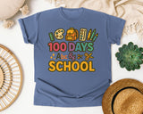 100 Days Abc Of School graphic tee in Blue Jean