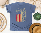 1776 We The People graphic tee in Blue Jean