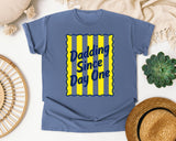 Dadding Since Day One graphic tee in Blue Jean