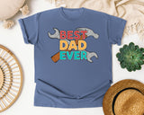 Best Dad Ever Grey 2 graphic tee in Blue Jean