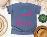 Seventh Grade Is Magical graphic tee in Blue Jean
