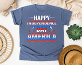 Happy Independence Day America graphic tee in Blue Jean