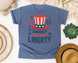 Sweet Land Of Liberty Navy graphic tee in Blue Jean