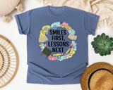 Smiles First Lessons Next graphic tee in Blue Jean