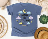 Dream Big Little One graphic tee in Blue Jean