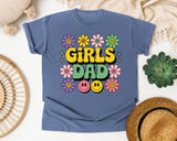 Girls Dad graphic tee in Blue Jean