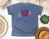 Little Miss Smartypants graphic tee in Blue Jean
