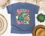 Bruh We Back Alligator graphic tee in Blue Jean
