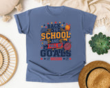 Back To School And Full Of Goals graphic tee in Blue Jean