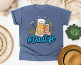 Dad Life Grey graphic tee in Blue Jean