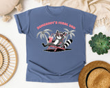 Somebody's Feral Dad graphic tee in Blue Jean