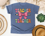 Teacher Teacher graphic tee in Blue Jean