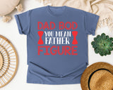Dad Bod You Mean Father Figure Pink 2 graphic tee in Blue Jean