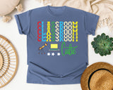 Classroom Cutie Stacked graphic tee in Blue Jean