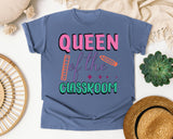 Queen Of The Classroom graphic tee in Blue Jean