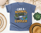 Like A Normal Dad But Cooler graphic tee in Blue Jean