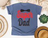 Super Dad Red graphic tee in Blue Jean