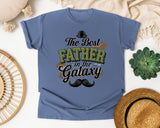 The Best Father In The Galaxy graphic tee in Blue Jean