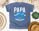 Papa The Only Man Who Loves Me Unconditionally White graphic tee in Blue Jean