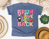 Bruh We Back Pencil graphic tee in Blue Jean
