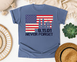 Never Forget Red 2 graphic tee in Blue Jean