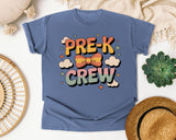 Pre-K Crew graphic tee in Blue Jean