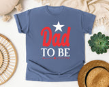 Dad To Be White 2 graphic tee in Blue Jean