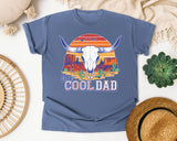 The Cool Dad graphic tee in Blue Jean