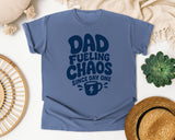 Dad Fueling Chaos Since Day One Navy graphic tee in Blue Jean