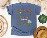 Ready To Learn Ready To Grow graphic tee in Blue Jean