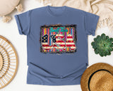 Small Town USA graphic tee in Blue Jean